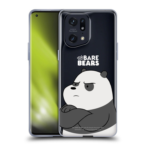 We Bare Bears Character Art Panda Soft Gel Case for OPPO Find X5 Pro