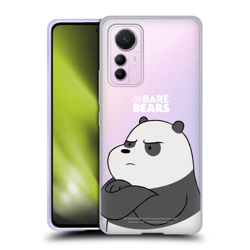 We Bare Bears Character Art Panda Soft Gel Case for Xiaomi 12 Lite