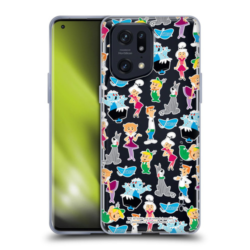 The Jetsons Graphics Pattern Soft Gel Case for OPPO Find X5 Pro