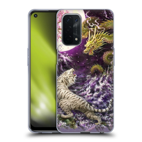 Kayomi Harai Animals And Fantasy Asian Tiger & Dragon Soft Gel Case for OPPO A54 5G