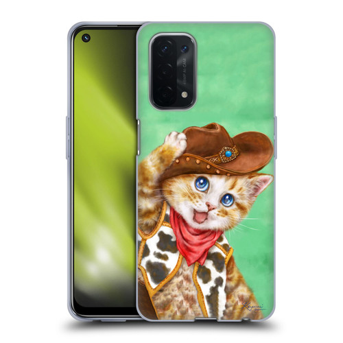 Kayomi Harai Animals And Fantasy Cowboy Kitten Soft Gel Case for OPPO A54 5G