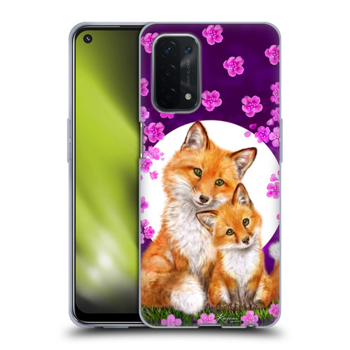 Kayomi Harai Animals And Fantasy Mother & Baby Fox Soft Gel Case for OPPO A54 5G