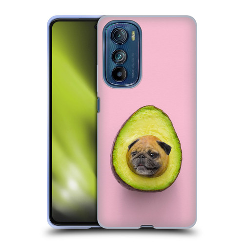 Pixelmated Animals Surreal Pets Pugacado Soft Gel Case for Motorola Edge 30