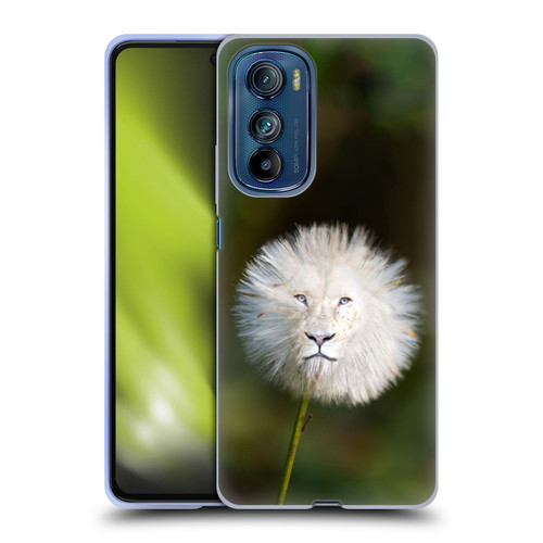 Pixelmated Animals Surreal Wildlife Dandelion Soft Gel Case for Motorola Edge 30