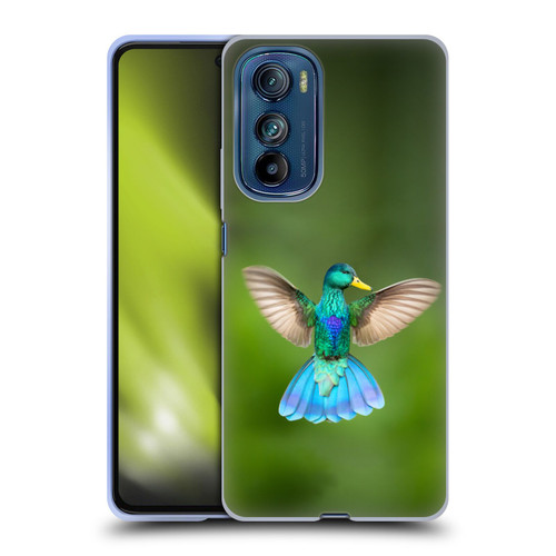 Pixelmated Animals Surreal Wildlife Quaking Bird Soft Gel Case for Motorola Edge 30