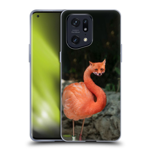 Pixelmated Animals Surreal Wildlife Foxmingo Soft Gel Case for OPPO Find X5 Pro