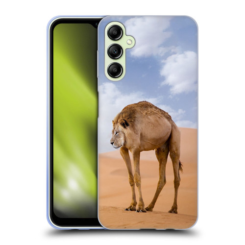 Pixelmated Animals Surreal Wildlife Camel Lion Soft Gel Case for Samsung Galaxy A14 5G