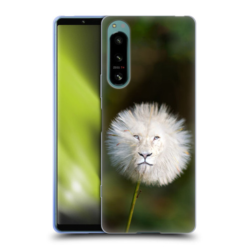 Pixelmated Animals Surreal Wildlife Dandelion Soft Gel Case for Sony Xperia 5 IV