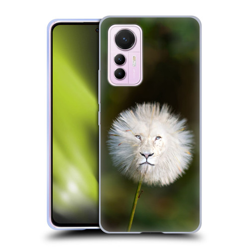 Pixelmated Animals Surreal Wildlife Dandelion Soft Gel Case for Xiaomi 12 Lite