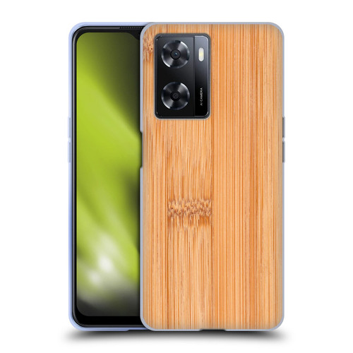 PLdesign Wood And Rust Prints Light Brown Bamboo Soft Gel Case for OPPO A57s