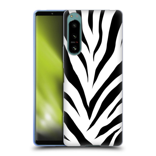 Grace Illustration Animal Prints Zebra Soft Gel Case for Sony Xperia 5 IV