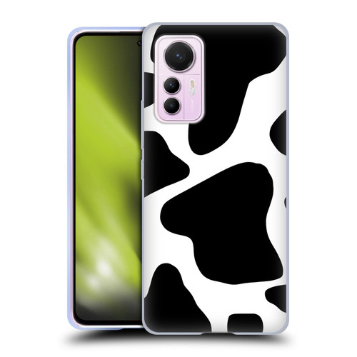 Grace Illustration Animal Prints Cow Soft Gel Case for Xiaomi 12 Lite