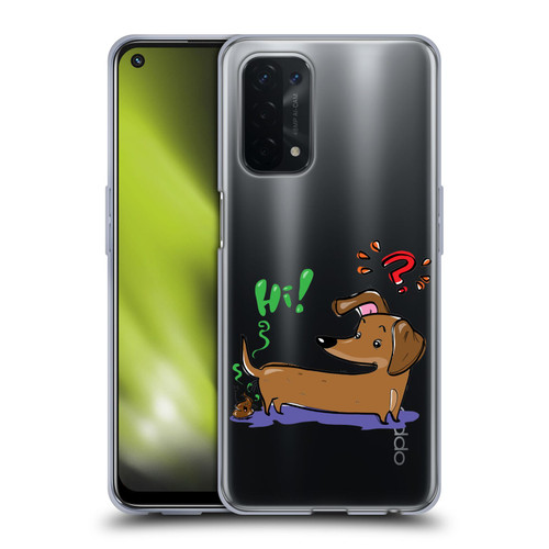 Grace Illustration Dogs Dachshund Soft Gel Case for OPPO A54 5G