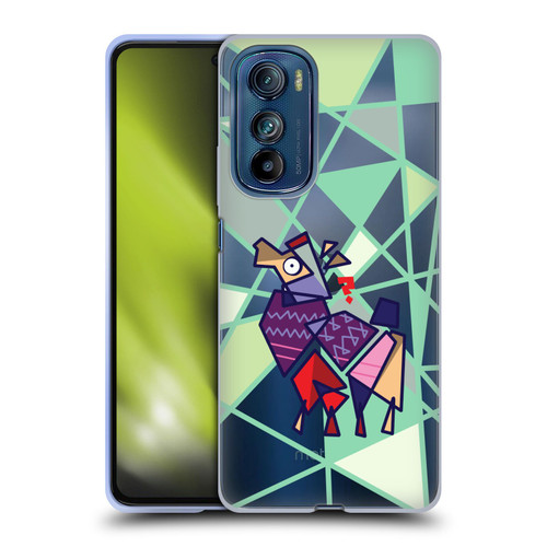 Grace Illustration Llama Cubist Soft Gel Case for Motorola Edge 30