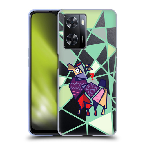 Grace Illustration Llama Cubist Soft Gel Case for OPPO A57s