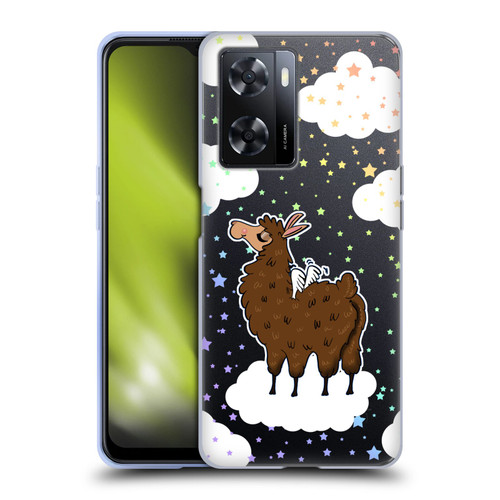 Grace Illustration Llama Pegasus Soft Gel Case for OPPO A57s