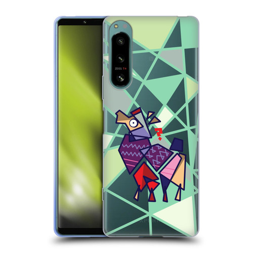 Grace Illustration Llama Cubist Soft Gel Case for Sony Xperia 5 IV