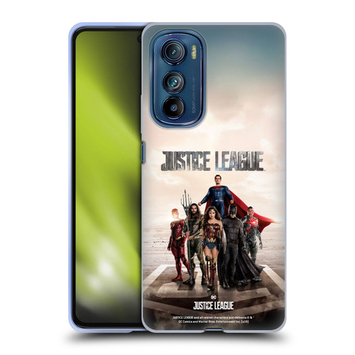 Justice League Movie Character Posters Group Soft Gel Case for Motorola Edge 30