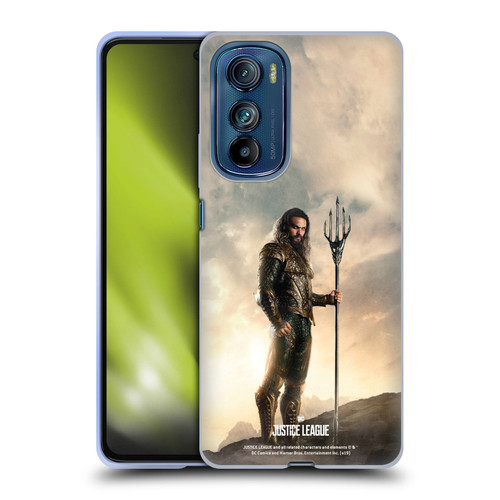 Justice League Movie Character Posters Aquaman Soft Gel Case for Motorola Edge 30