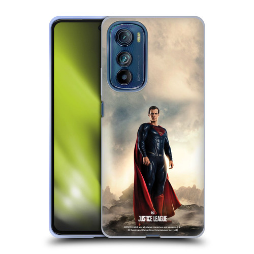 Justice League Movie Character Posters Superman Soft Gel Case for Motorola Edge 30