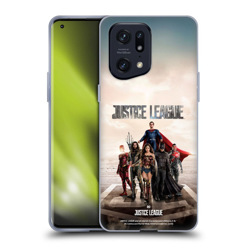 Justice League Movie Character Posters Group Soft Gel Case for OPPO Find X5 Pro