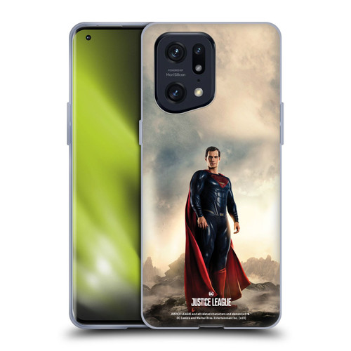 Justice League Movie Character Posters Superman Soft Gel Case for OPPO Find X5 Pro