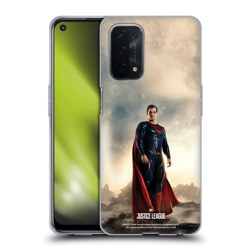 Justice League Movie Character Posters Superman Soft Gel Case for OPPO A54 5G