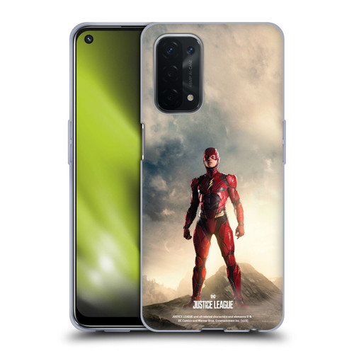 Justice League Movie Character Posters The Flash Soft Gel Case for OPPO A54 5G