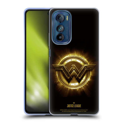 Justice League Movie Logos Wonder Woman 2 Soft Gel Case for Motorola Edge 30