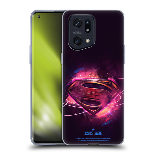 Justice League Movie Logos Superman 2 Soft Gel Case for OPPO Find X5 Pro