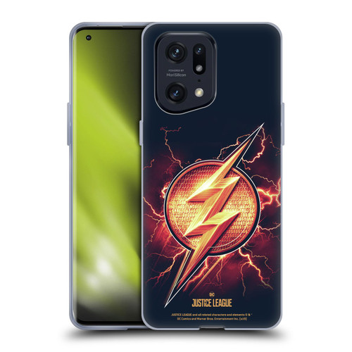 Justice League Movie Logos The Flash 2 Soft Gel Case for OPPO Find X5 Pro