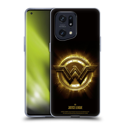 Justice League Movie Logos Wonder Woman 2 Soft Gel Case for OPPO Find X5 Pro