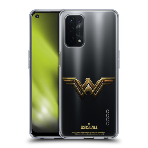 Justice League Movie Logos Wonder Woman Soft Gel Case for OPPO A54 5G