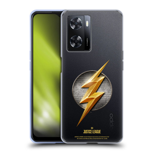 Justice League Movie Logos The Flash Soft Gel Case for OPPO A57s