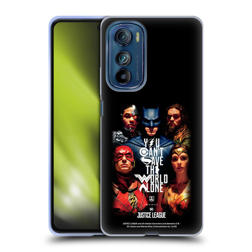 Justice League Movie Posters You Can't Save Soft Gel Case for Motorola Edge 30