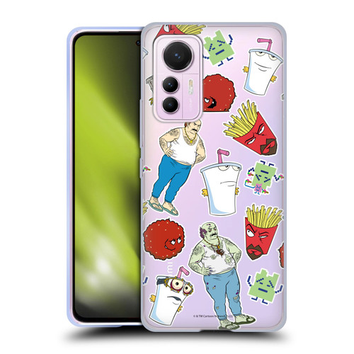 Aqua Teen Hunger Force Graphics Icons Soft Gel Case for Xiaomi 12 Lite