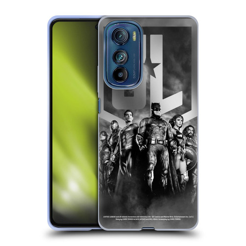 Zack Snyder's Justice League Snyder Cut Character Art Group Logo Soft Gel Case for Motorola Edge 30