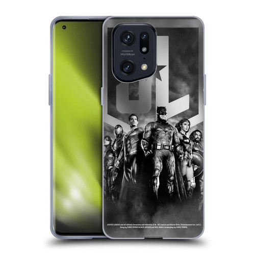Zack Snyder's Justice League Snyder Cut Character Art Group Logo Soft Gel Case for OPPO Find X5 Pro