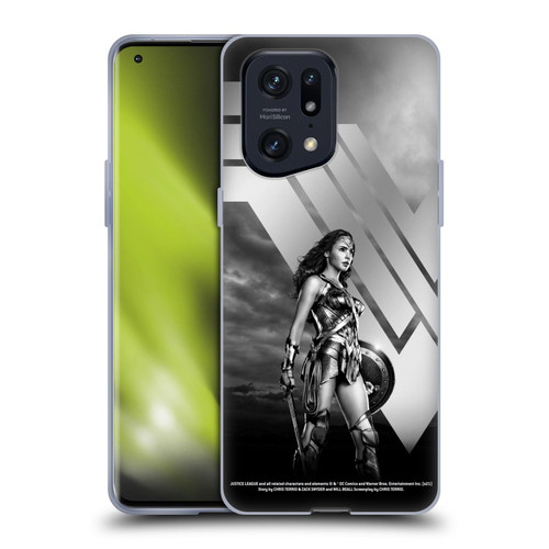 Zack Snyder's Justice League Snyder Cut Character Art Wonder Woman Soft Gel Case for OPPO Find X5 Pro