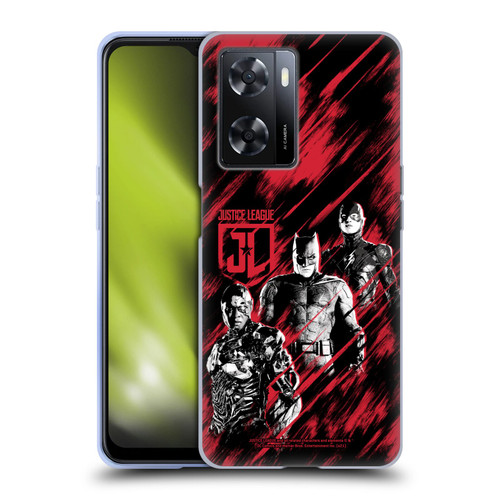 Zack Snyder's Justice League Snyder Cut Composed Art Cyborg, Batman, And Flash Soft Gel Case for OPPO A57s