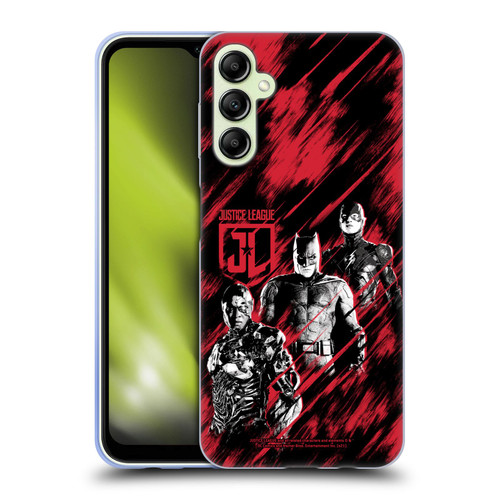 Zack Snyder's Justice League Snyder Cut Composed Art Cyborg, Batman, And Flash Soft Gel Case for Samsung Galaxy A14 5G