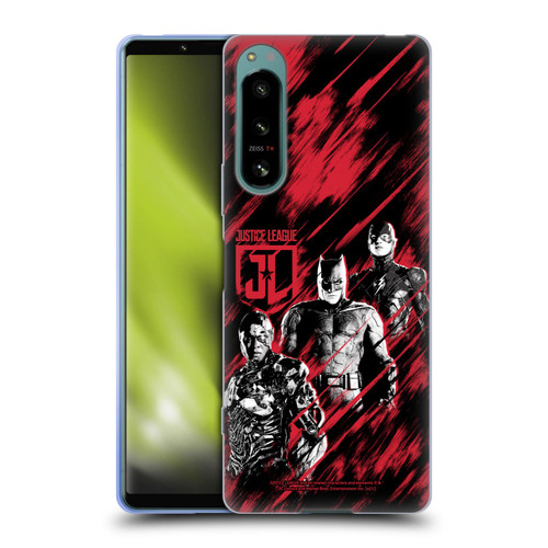 Zack Snyder's Justice League Snyder Cut Composed Art Cyborg, Batman, And Flash Soft Gel Case for Sony Xperia 5 IV