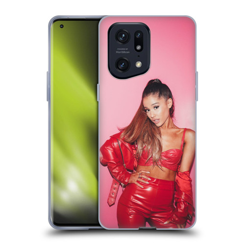 Ariana Grande Dangerous Woman Red Leather Soft Gel Case for OPPO Find X5 Pro