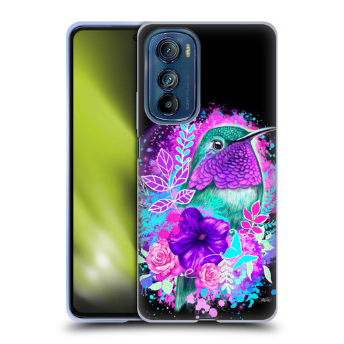 Sheena Pike Animals Purple Hummingbird Spirit Soft Gel Case for Motorola Edge 30