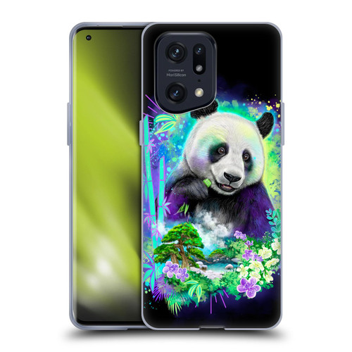 Sheena Pike Animals Rainbow Bamboo Panda Spirit Soft Gel Case for OPPO Find X5 Pro