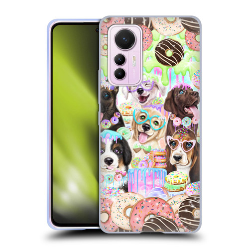 Sheena Pike Animals Puppy Dogs And Donuts Soft Gel Case for Xiaomi 12 Lite