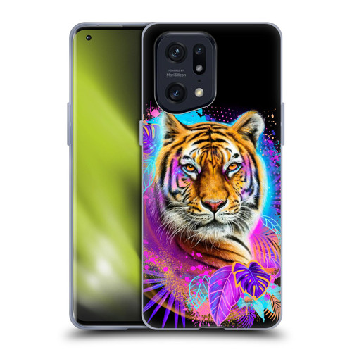 Sheena Pike Big Cats Tiger Spirit Soft Gel Case for OPPO Find X5 Pro