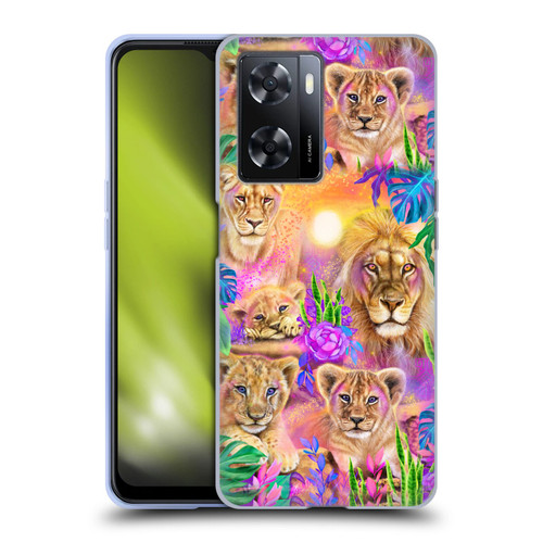 Sheena Pike Big Cats Daydream Lions And Cubs Soft Gel Case for OPPO A57s