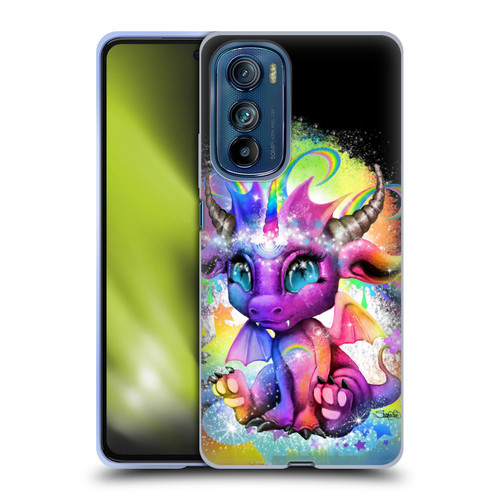 Sheena Pike Dragons Rainbow Lil Dragonz Soft Gel Case for Motorola Edge 30