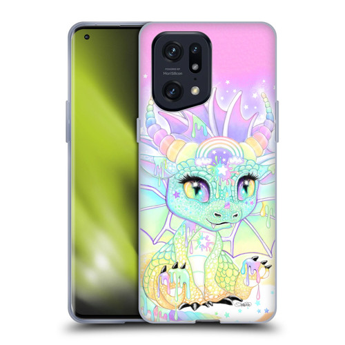 Sheena Pike Dragons Sweet Pastel Lil Dragonz Soft Gel Case for OPPO Find X5 Pro